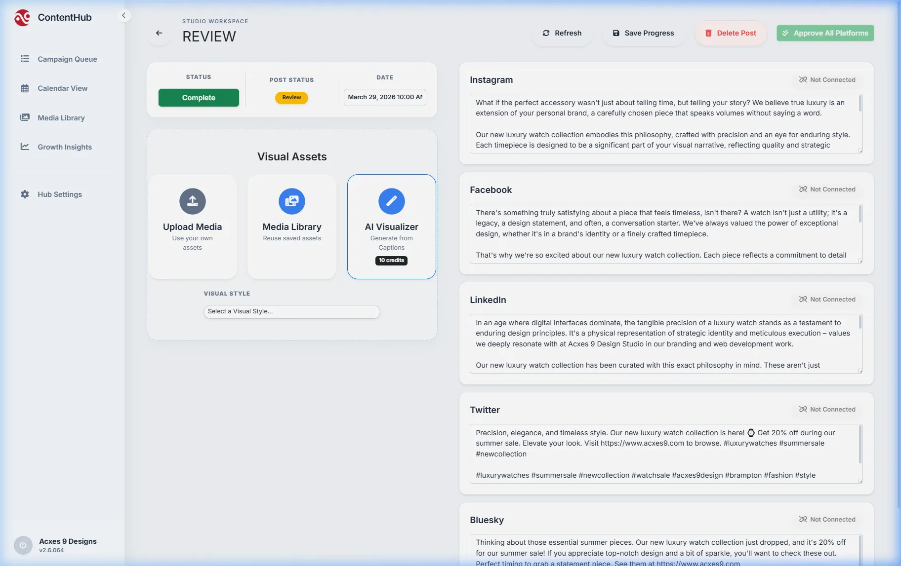 Studio Platform Toggling